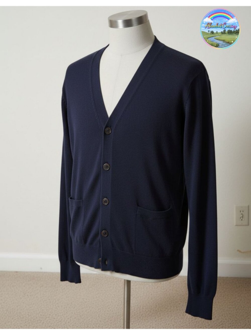 Men's Pure Cotton Cardigan Sweater V-Neck Button Down Lightweight Knitwear